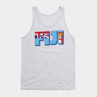 Fiji vintage style retro souvenir Tank Top